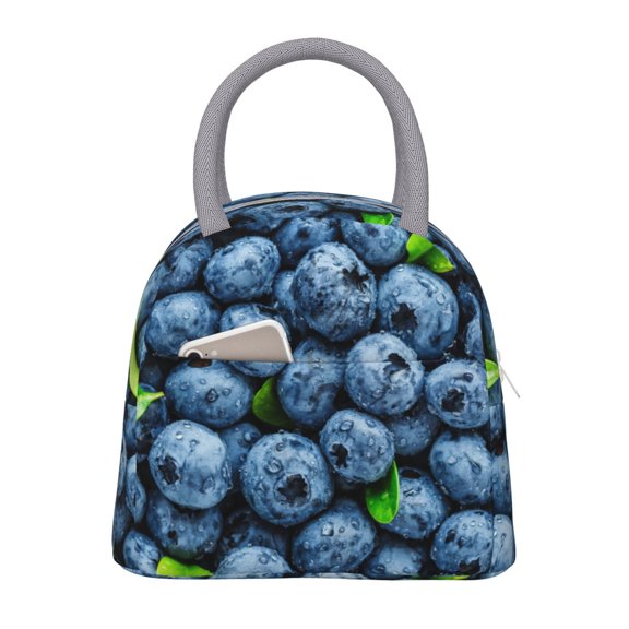 Hirioo Fresh Blueberries for Eco-friendly Lunch Box,Leakproof Lunch Box for School, Work, Travel, and Picnics,Perfect for Meal Prep