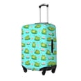 thumbnail image 1 of Hirioo Frogs And Aquatic Plants for Elasticity Suitcase Cover (No luggage Included) Durable Luggage Protector Fits 18-32 Inch Luggage-Large, 1 of 7