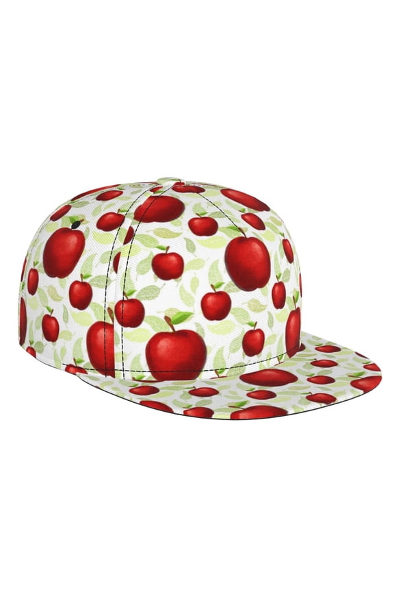 Fruit Apples for Baseball Cap Men Cap Flat Brim for Men Women Teens Adjustable Baseball Cap