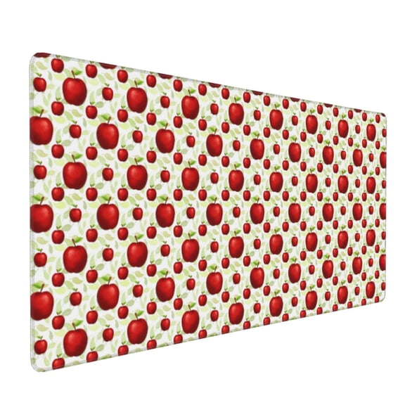 Hirioo Fruit Apples for Mouse Pad ,Anti-Slip Base, Durable Stitched Edges, Perfect for Gaming, Office, and Home Use,16x35.5in