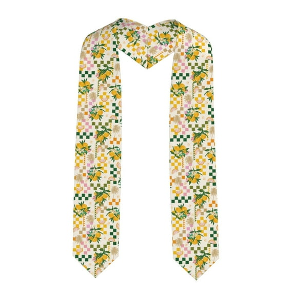 Hirioo Fruit for 72" Graduation Shawl Stole Unisex Adults Graduation Sash Honor Graduation Stole for High School and College-Sharp Corner