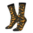 thumbnail image 1 of Hirioo Funny Fox by the Field Pattern Adult Middle Tube Socks Breathable Sock Non-Pilling,Contrasting Color Design, 1 of 6