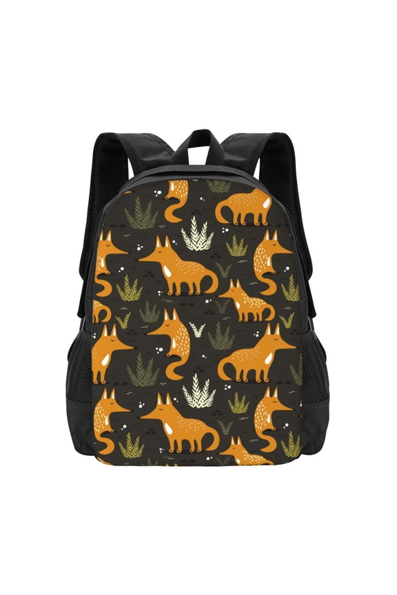 Funny Fox by the Field for Minimalist Backpack Large Capacity Backpack Travel Backpack For School