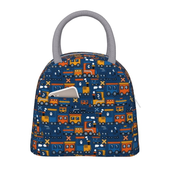 Hirioo Funny Steam Train for Eco-friendly Lunch Box,Leakproof Lunch Box for School, Work, Travel, and Picnics,Perfect for Meal Prep