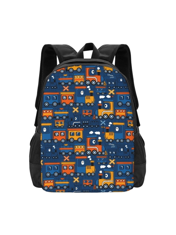 Funny Steam Train for Minimalist Backpack Large Capacity Backpack Travel Backpack For School
