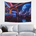 thumbnail image 1 of Hirioo Futuristic Bar Space View Print Tapestry Lightweight Fabric for Bedroom Aesthetic Home Wall Dorm Décor Living Room Decor 29x37 Inch, 1 of 8