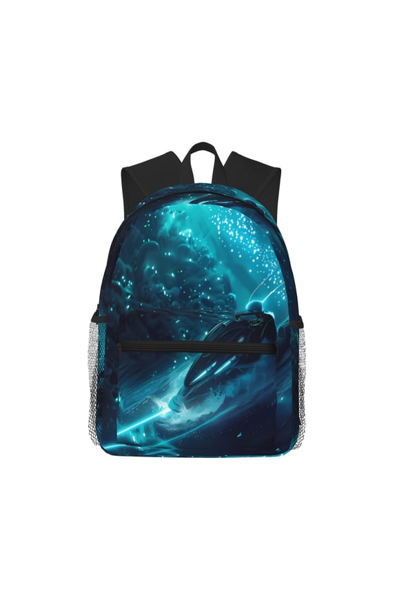 Futuristic Jet Ski Adventure for Casual Backpack College Backpack Laptop Backpack for Women and Men College Workplace Travel