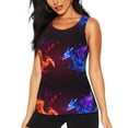 thumbnail image 1 of Hirioo Futuristic Red And Blue Bird for Women's Workout Tank Top Sleeveless Workout Tops Athletic Gym Shirts-XX-Large, 1 of 7