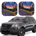 thumbnail image 1 of Hirioo Galactic Night Over Meadow for 2PCS Windshield Sun Shade Foldable | Front Windshield Shade for Sun, Heat and UV Rays-Large, 1 of 6