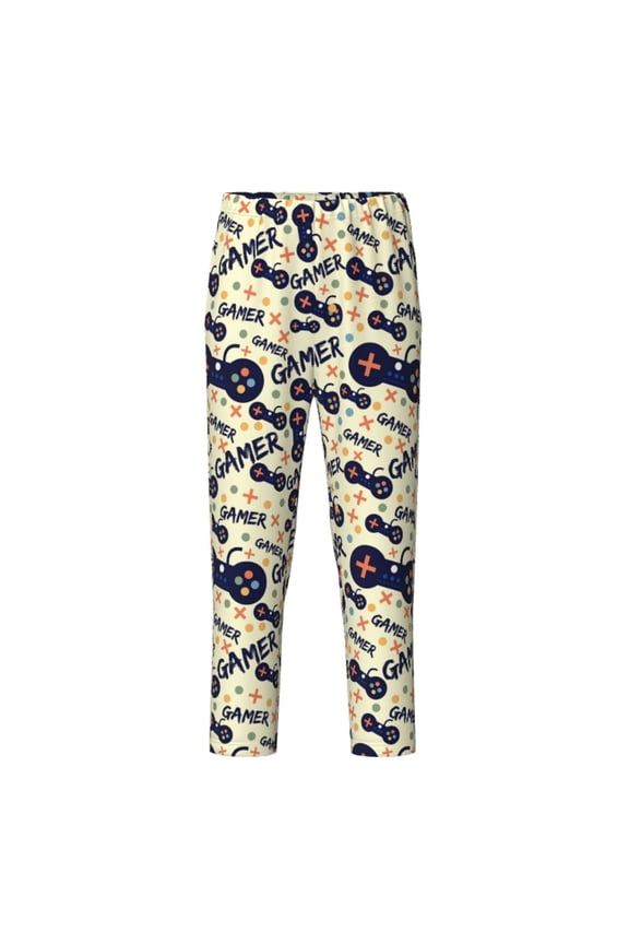 Game Controller for Teenagers' Pajama Pants Womens Lounge Pants with Pockets Pj Bottoms Pants for Men-XS(5-6)