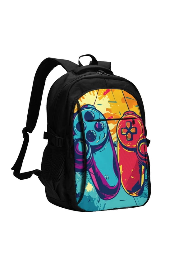 Gaming for Travel Laptop Backpack with USB Charging Port for Men and Women