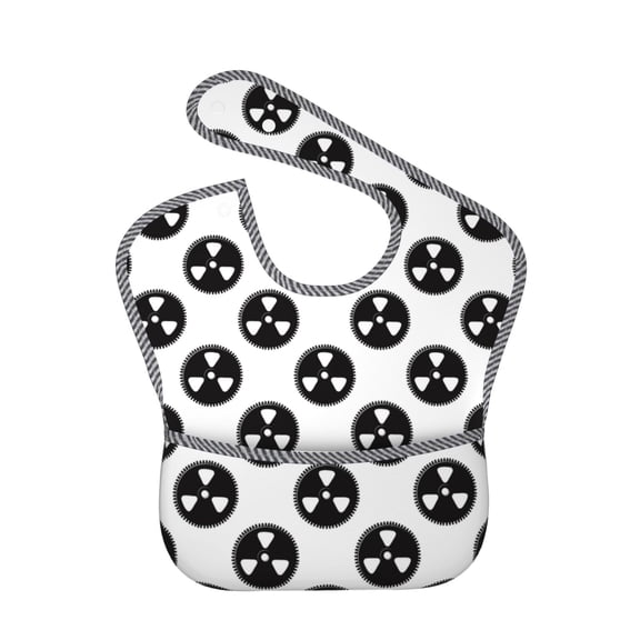 Hirioo Gear Tools for Baby Waterproof Pocket Bib Adjustable Closed for Babies Toddlers with Large Pocket 6-24Months