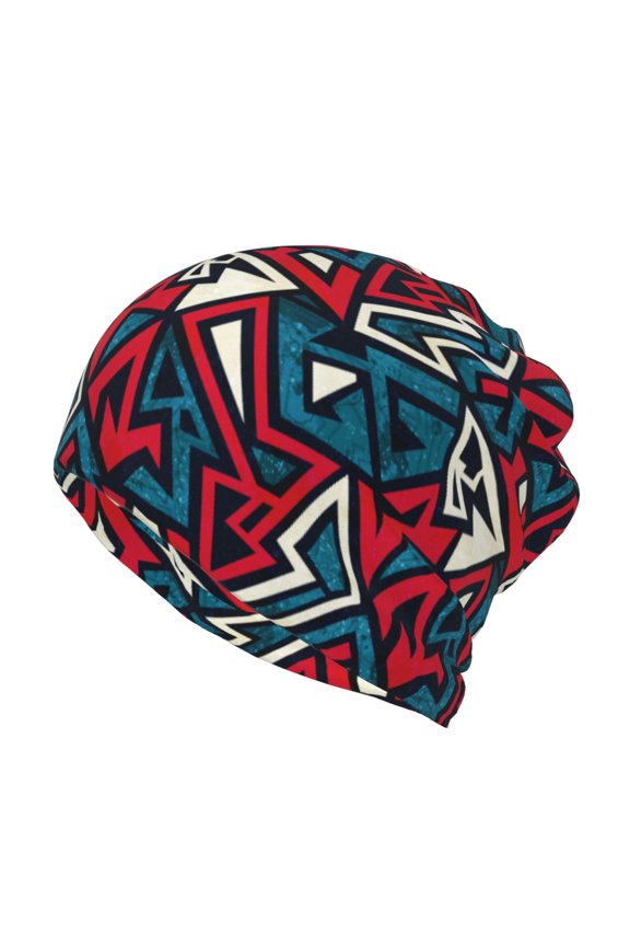 Geometric Elements for Multifunction Beanie Hat for Men and Women Unisex for Winter Sports, Outdoor Activities, and Daily Wear
