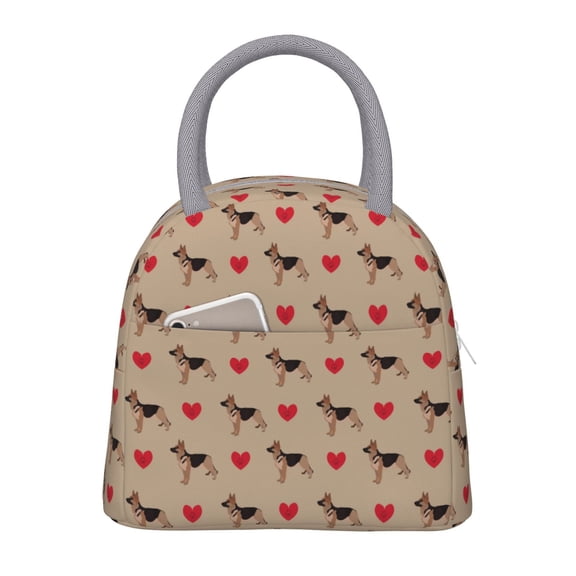 Hirioo German Shepherd Dog for Eco-friendly Lunch Box,Leakproof Lunch Box for School, Work, Travel, and Picnics,Perfect for Meal Prep