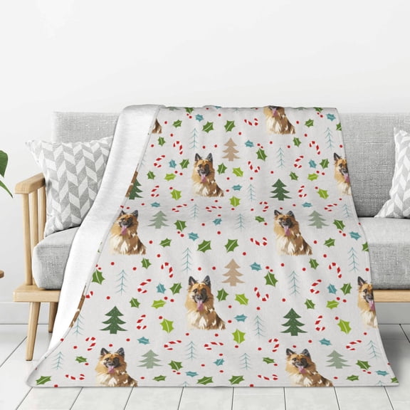 Hirioo German Shepherd Dog for Flannel Blanket, Cozy and Warm Throw for Bed or Couch ,Perfect for All Seasons-80"x60"