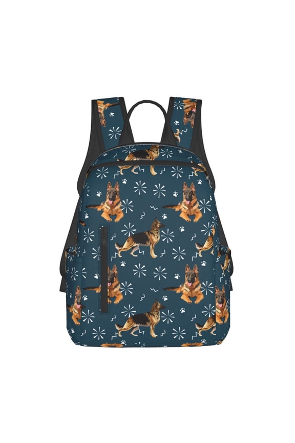 German Shepherd Dog for Lightweight Backpack, Durable and Comfortable, Ideal for Travel, School, Hiking, and Everyday Use