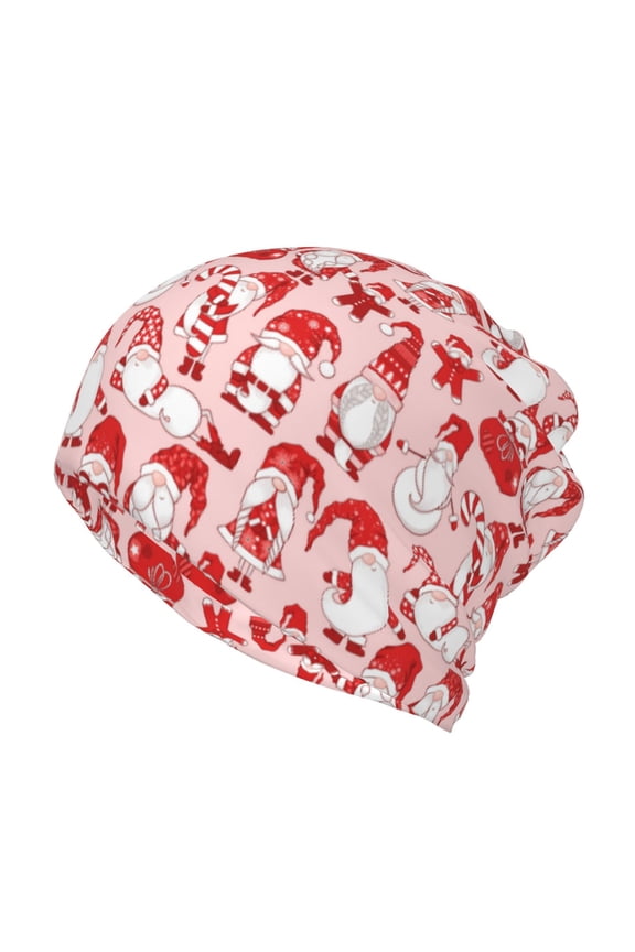 Gnome Merry Christmas for Multifunction Beanie Hat for Men and Women Unisex for Winter Sports, Outdoor Activities, and Daily Wear