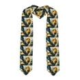 thumbnail image 1 of Hirioo Golden Blue Leaf Design for 72" Graduation Shawl Stole Unisex Adults Graduation Sash Honor Graduation Stole for High School and College-Sharp Corner, 1 of 7