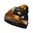 thumbnail image 1 of Hirioo Golden Koi And Treasure for Men's Knit Cuffed Beanie for Outdoor Activities Unisex, 1 of 6