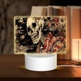 thumbnail image 1 of Hirioo Gothic Eastern Floral Skull for Rectangular Acrylic with Night Light Best Gifts for Lover Girl Mom, Valentine's Day Anniversary Birthday Wedding Present, 1 of 9