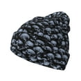 thumbnail image 1 of Hirioo Gothic Skull for Men's Knit Cuffed Beanie for Outdoor Activities Unisex, 1 of 6