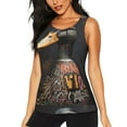 thumbnail image 1 of Hirioo Graffiti Cool Duck for Women's Workout Tank Top Sleeveless Workout Tops Athletic Gym Shirts-Small, 1 of 7