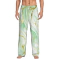 thumbnail image 1 of Hirioo Green And Gold Abstract Marble for Women's PJ Pajama Pants Sleep Pants Women's Home Trousers with Pockets,S-3XL-X-Large, 1 of 6