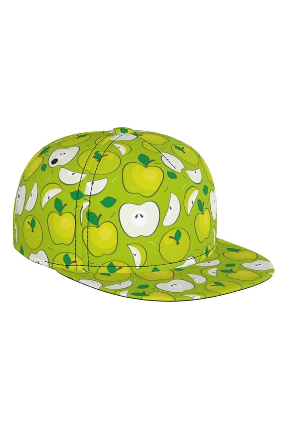 Green Apple for Baseball Cap Men Cap Flat Brim for Men Women Teens Adjustable Baseball Cap