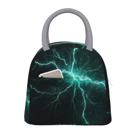 Hirioo Green Lightning Flash for Eco-friendly Lunch Box,Leakproof Lunch Box for School, Work, Travel, and Picnics,Perfect for Meal Prep