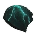 thumbnail image 1 of Hirioo Green Lightning Flash for Multifunction Beanie Hat for Men and Women Unisex for Winter Sports, Outdoor Activities, and Daily Wear, 1 of 8