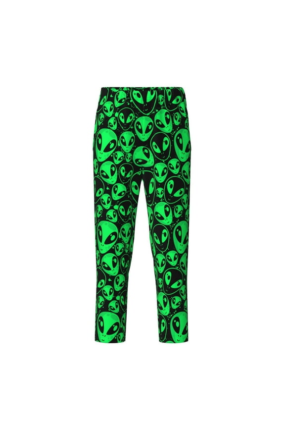 Green Monster for Teenagers' Pajama Pants Womens Lounge Pants with Pockets Pj Bottoms Pants for Men-Large