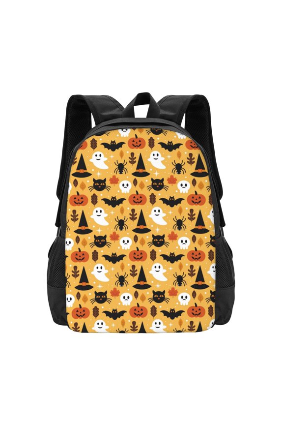 Halloween Ghost Pumpkin for Minimalist Backpack Large Capacity Backpack Travel Backpack For School