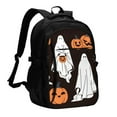 thumbnail image 1 of Hirioo Halloween Ghosts And Pumpkins for Travel Laptop Backpack with USB Charging Port for Men and Women, 1 of 7