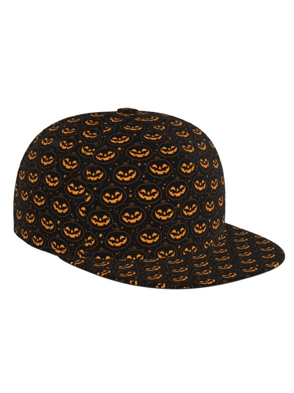 Halloween Pumpkins1 for Baseball Cap Men Cap Flat Brim for Men Women Teens Adjustable Baseball Cap