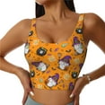 thumbnail image 1 of Hirioo Halloween Witches Gnome for Women's Sports Vest with Full-Print Design, Stretchy Fabric and Removable Pads-Medium, 1 of 8