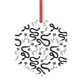 thumbnail image 1 of Hirioo Hand Drawn Snake for Acrylic Christmas Pendant Hanging Christmas Tree Ornaments, Car, Home, Office Gift Decor-Hexagon, 1 of 7