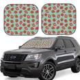 thumbnail image 1 of Hirioo Hand Drawn Strawberry for 2PCS Windshield Sun Shade Foldable | Front Windshield Shade for Sun, Heat and UV Rays-Small, 1 of 6