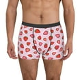 thumbnail image 1 of Hirioo Hand Drawn Strawberry for Men's Boxer Briefs Men Cotton Underwear Boxer Briefs Panties-Small, 1 of 5
