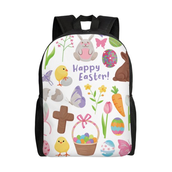 Hirioo Happy Easter1 for Travel Backpack for Women Men, Lightweight and Durable,Gift for Weekender, College, Work,and Outdoor Activities