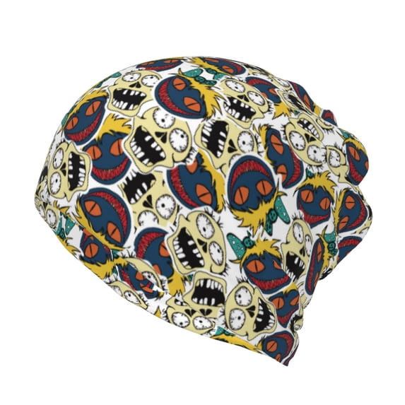 Hirioo Happy Skeleton for Multifunction Beanie Hat for Men and Women Unisex for Winter Sports, Outdoor Activities, and Daily Wear