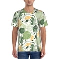 thumbnail image 1 of Hirioo Hawaiian Style for Men's Baseball T-shirt Shirts Short Sleeve Casual Summer Button Stretch T Shirts,Size S-4XL-Large, 1 of 7