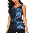 thumbnail image 1 of Hirioo Heart Axolotl for Women's Workout Tank Top Sleeveless Workout Tops Athletic Gym Shirts-Small, 1 of 7