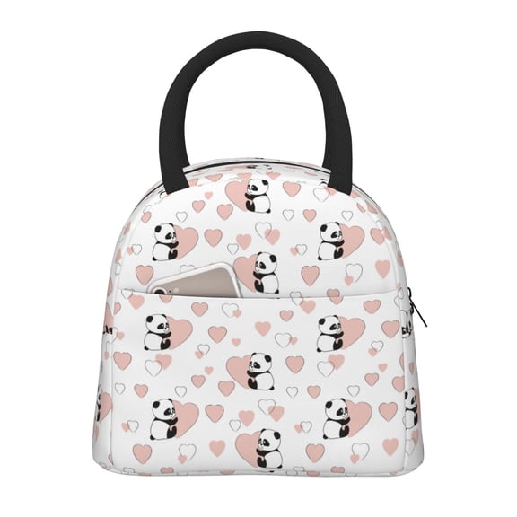 Hirioo Heart Panda for Eco-friendly Lunch Box,Leakproof Lunch Box for School, Work, Travel, and Picnics,Perfect for Meal Prep