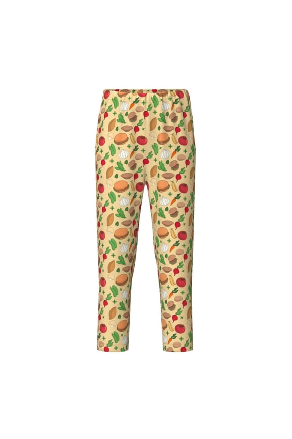 Herb Of Burger for Teenagers' Pajama Pants Womens Lounge Pants with Pockets Pj Bottoms Pants for Men-Medium