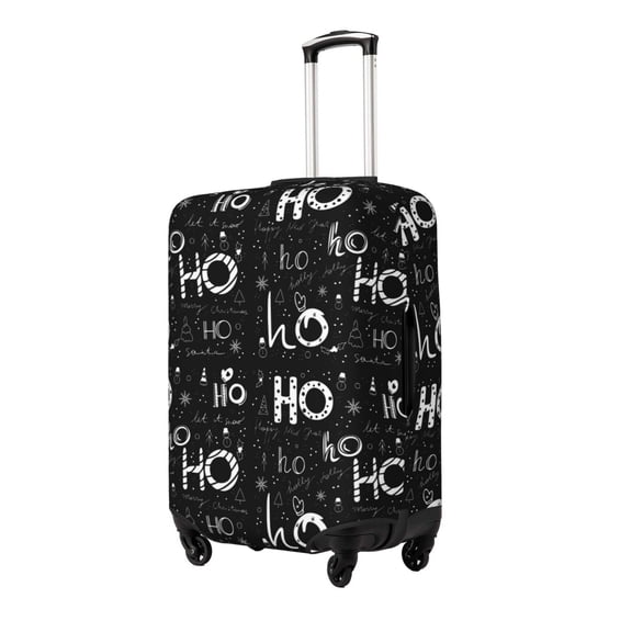 Hirioo Ho-Ho-Ho 2 for Elasticity Suitcase Cover (No luggage Included) Durable Luggage Protector Fits 18-32 Inch Luggage-Medium
