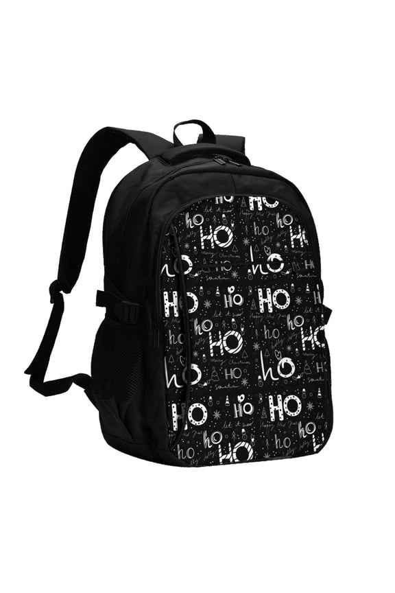 Ho-Ho-Ho 2 for Travel Laptop Backpack with USB Charging Port for Men and Women