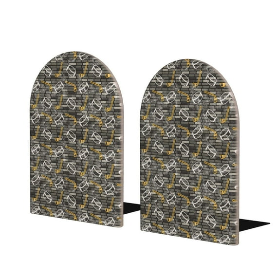 Hirioo Hockey1 for Bookends Decorative Bookends for Shelves for Home or Office, Non-Slip Base