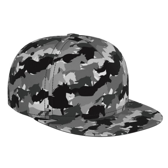 Hirioo Horse Silhouette for Baseball Cap Men Cap Flat Brim for Men Women Teens Adjustable Baseball Cap