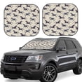 thumbnail image 1 of Hirioo Horse for 2PCS Windshield Sun Shade Foldable | Front Windshield Shade for Sun, Heat and UV Rays-Large, 1 of 6
