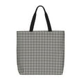 thumbnail image 1 of Hirioo Houndstooth Black And White for Tote Bag for Women, Quilted Shoulder Bag with Zipper, Large Capacity Handbags for Casual, Travel, Work, 1 of 9